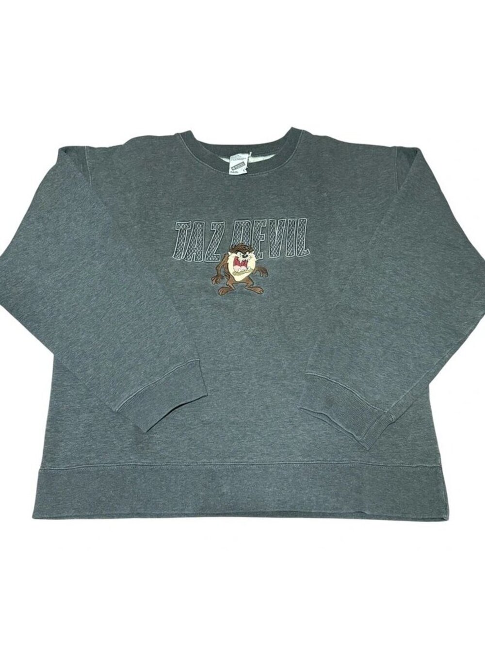 Vntg Warner Bros Lonney Tunes Taz Devil Crewneck Size Large
